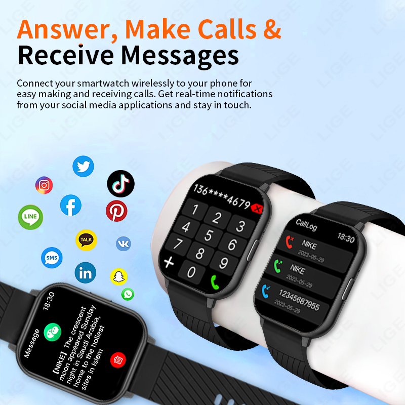 LIGE 2026 새로운 스마트워치 1.83인치 HD  - Smartwatch Faces 리뷰 및 가격