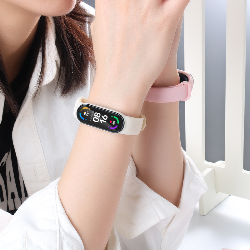 샤오미 미 밴드 7 용 실리콘 스트랩, 손목 미밴드 5 - Smartwatch Watch Accessories For Women 리뷰 및 가격