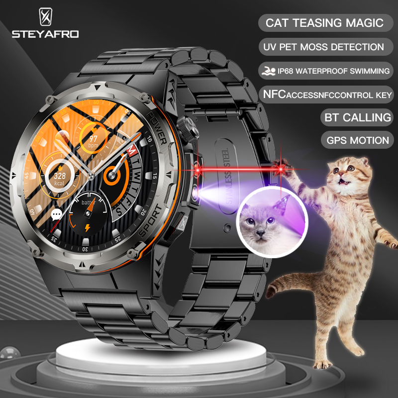남자 NFC 군사 Smartwatch IP68 방수 야 - Smartwatch Faces 리뷰 및 가격