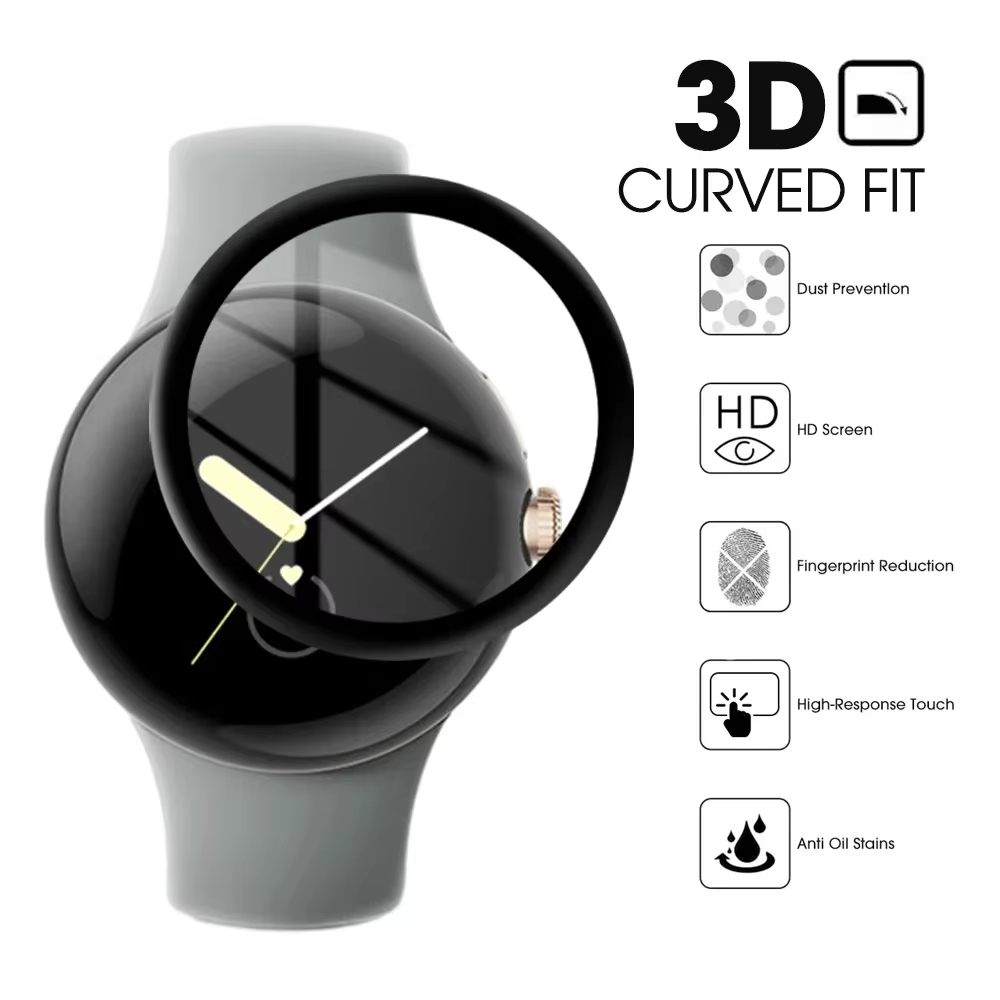 구글 픽셀 워치용 필름, 3D 풀 커버 HD 스크린 보 - Watch Face Protector 리뷰 및 가격
