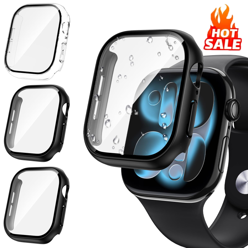 3pcs 유리 + 커버 애플 워치 케이스 46-42-4 - Smartwatch Case 리뷰 및 가격
