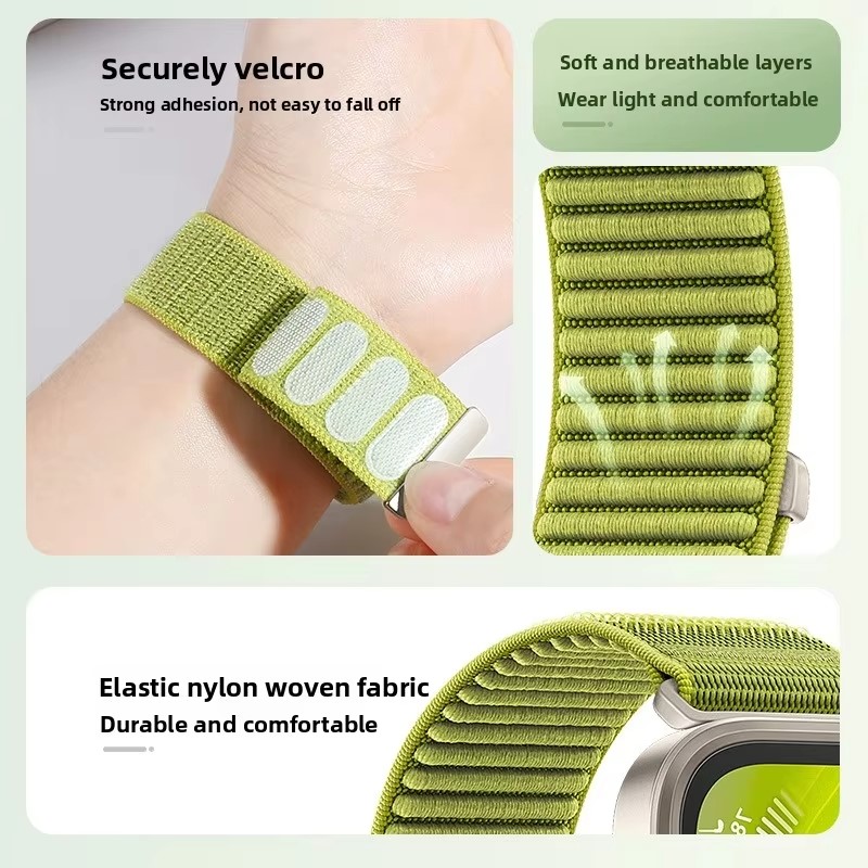 샤오미 미밴드 10 9 8용 스포츠 나일론 스트랩, 부 - Smartwatch Watch Accessories For Women 리뷰 및 가격