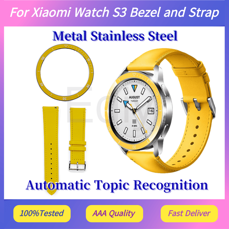 샤오미 워치 S3 베젤 및 스트랩 옐로우, 스케일이 있 - Xiaomi Smartwatch S3 Accessories 리뷰 및 가격