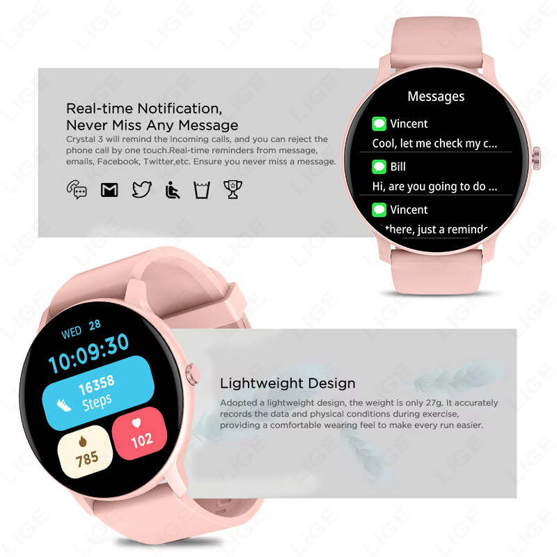 LIGE 2026 스마트워치 DIY 워치페이스 스마트  - Smartwatch Faces 리뷰 및 가격